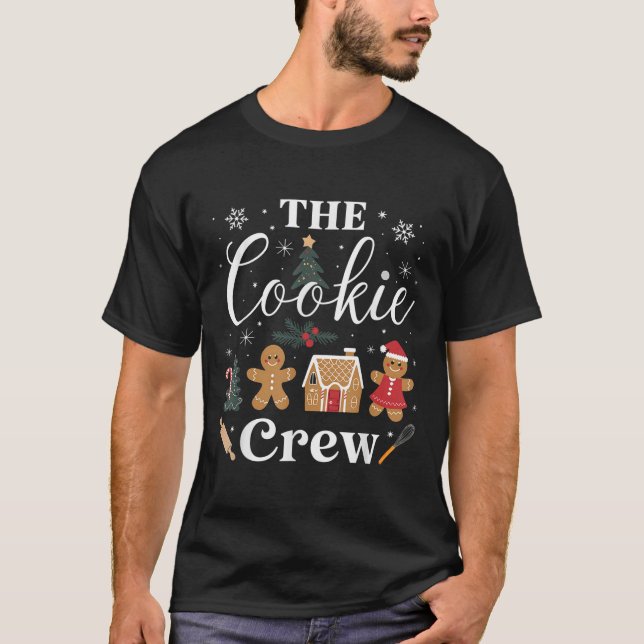 The Cookie Crew Christmas Baking Cookie Lover Kids T-Shirt (Front)