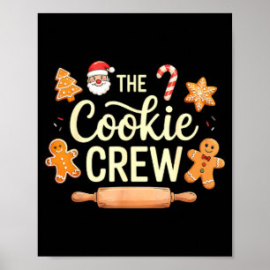 The Cookie Crew Christmas Baking Cookie Lover  Poster