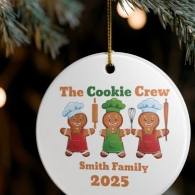 The cookie crew gingerbread  ceramic ornament (Creator Uploaded)
