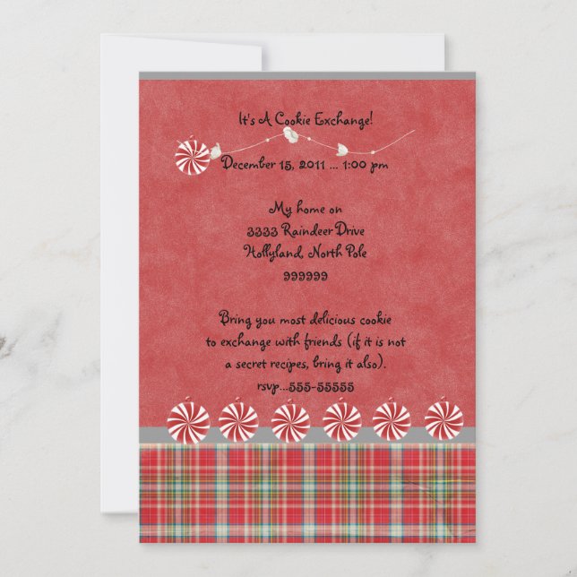 The Cookie Exchange invitation (Front)
