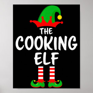 The Cooking Elf Matching Family Christmas  Poster