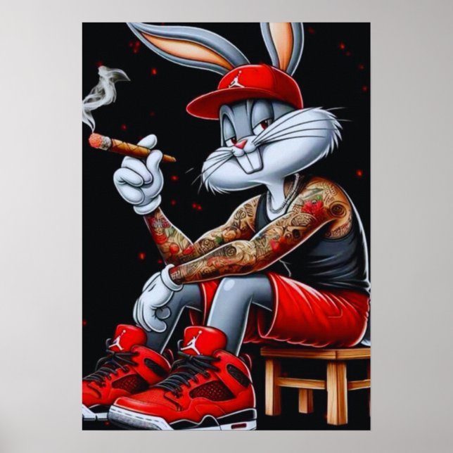 The Cool Bunny Vibes Poster (Front)