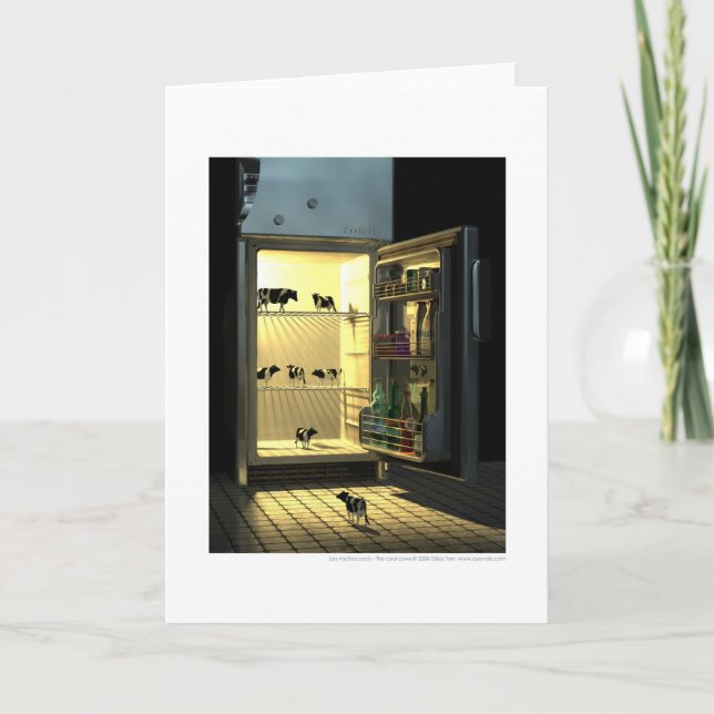 The cool cows / Les vaches cool Card (Front)