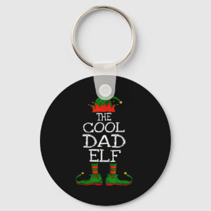 The Cool Dad Elf Family Matching Funny Christmas G Key Ring