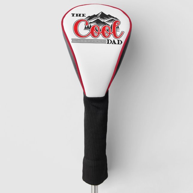 The cool dad  golf head cover (Front)