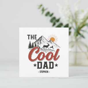 The Cool Dad – Rustic Mountain and Deer Design