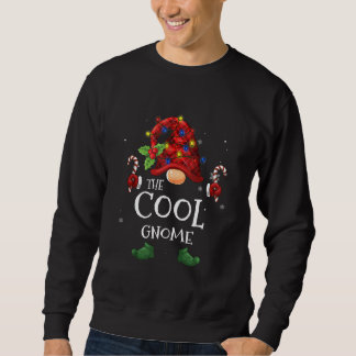 The Cool Gnome Buffalo Plaid Christmas Tree Light Sweatshirt