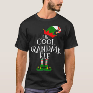 The Cool Grandma Elf Gift Matching Family Group Ch T-Shirt