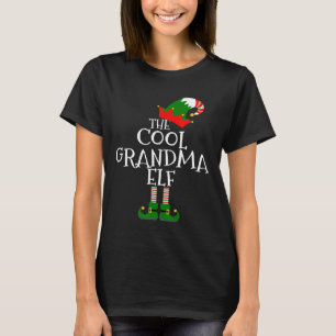 The Cool Grandma Elf Gift Matching Family Group Ch T-Shirt