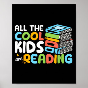 The cool kids are reading book reading teacher poster