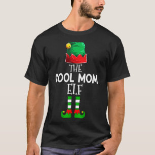 The Cool Mum Elf Christmas Family Matching Costume T-Shirt