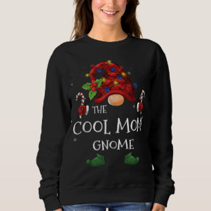 The Cool Mum Gnome Buffalo Plaid Christmas Tree Li Sweatshirt