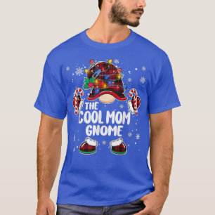 The Cool Mum Gnome Buffalo Plaid Christmas Tree Li T-Shirt