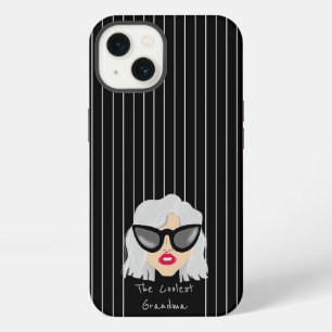 The Coolest Grandma with Glasses Custom Name iPhone 13 Case