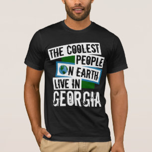 The Coolest People on Earth Live in Georgia T-Shirt