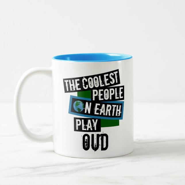 The Coolest People on Earth Play Oud Two-Tone Coffee Mug (Left)