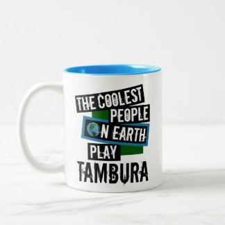 The Coolest People on Earth Play Tambura Two-Tone Coffee Mug