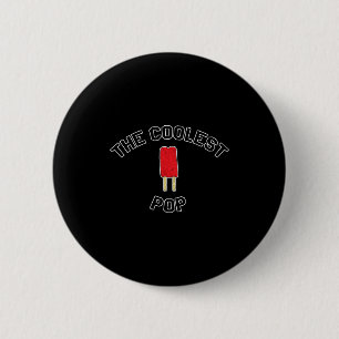 The coolest pop cool dad shirt summer bbq father's 6 cm round badge