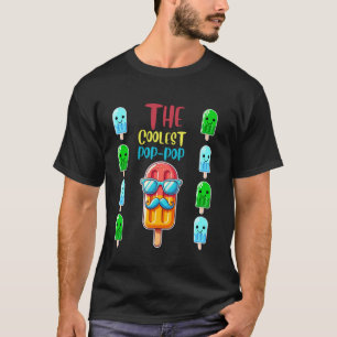 The Coolest Pop-Pop Colourful Ice Treat Eight Kids T-Shirt