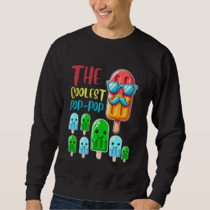 The Coolest Pop-Pop Colourful Ice Treat Seven Kids Sweatshirt