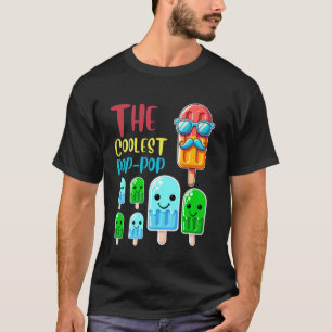 The Coolest Pop-Pop Colourful Ice Treat Six Kids T-Shirt