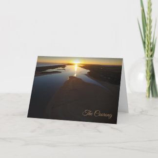 The Coorong On Sunset Card