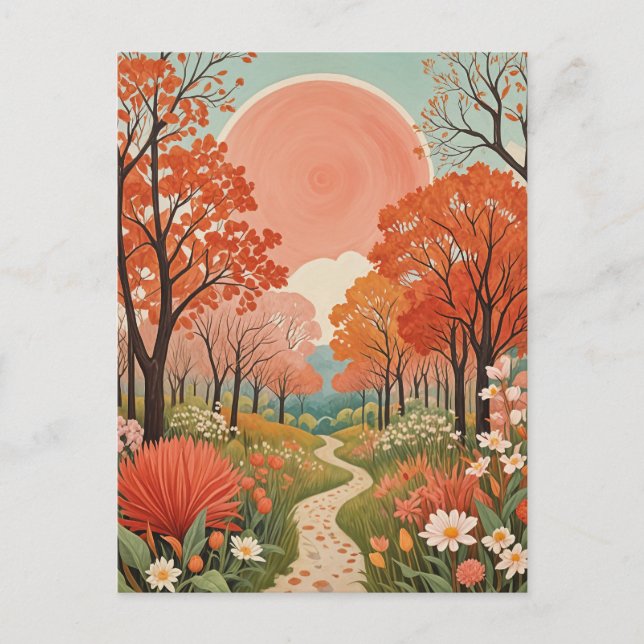  The Coral Sun Path Postcard (Front)