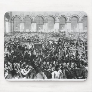 The 'Corbeille' at the Bourse of Paris, 1873 Mouse Pad