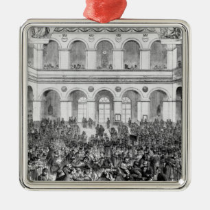 The 'Corbeille' at the Paris Bourse, 1873 Metal Tree Decoration
