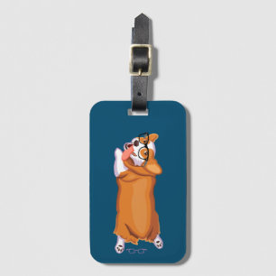 The Corgi Sploot Luggage Tag