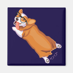 The Corgi Sploot Magnet