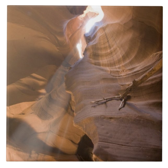 The Corkscrew in Upper Antelope Canyon, Navajo Tile (Front)