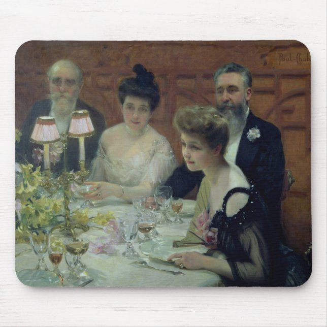 The Corner of the Table, 1904 Mouse Pad (Front)
