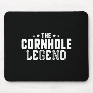 The Cornhole Legend Bean Bag Toss Tournament BBQ Mouse Pad