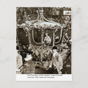 The Coronation of H.M. Queen Elizabeth Postcard