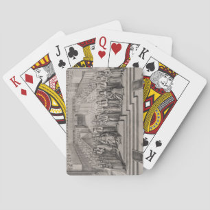 The Coronation of King James II (1633-1701) and hi Playing Cards