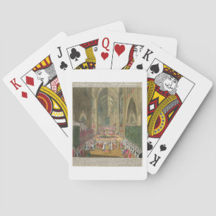 The Coronation of King James II (1633-1701) from a Playing Cards