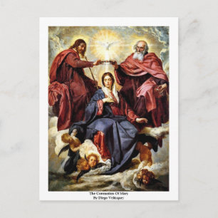 The Coronation Of Mary By Diego Velázquez Postcard