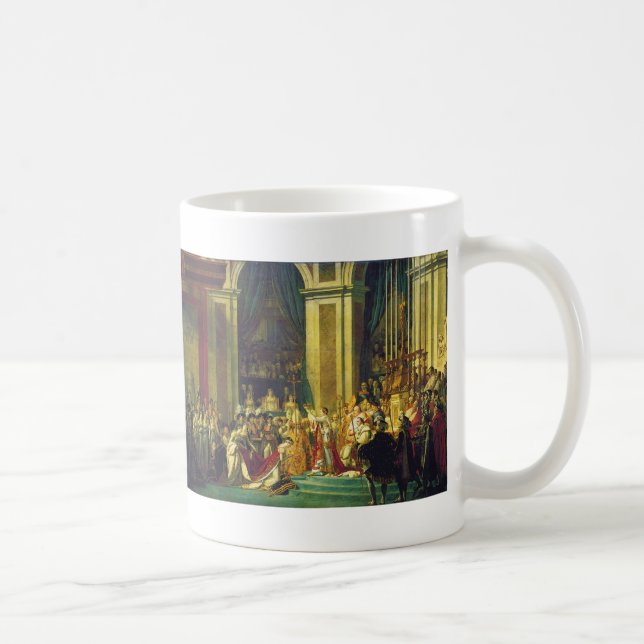 The Coronation of Napoleon by Jacques Louis David Coffee Mug (Right)