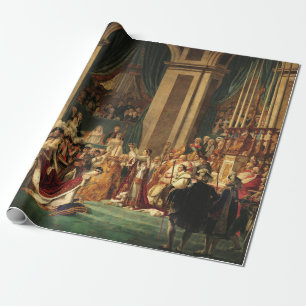 The Coronation of Napoleon by Jacques-Louis David Wrapping Paper