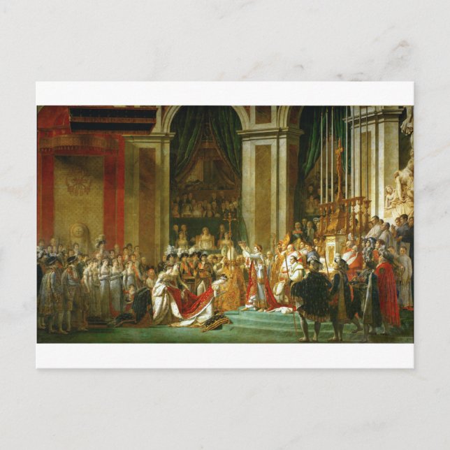 The Coronation of Napoleon, Jacques-Louis David Postcard (Front)