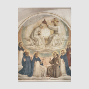 The Coronation of the Virgin by Fra Angelico Tissue Paper