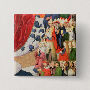 The Coronation of the Virgin, completed 1454 15 Cm Square Badge