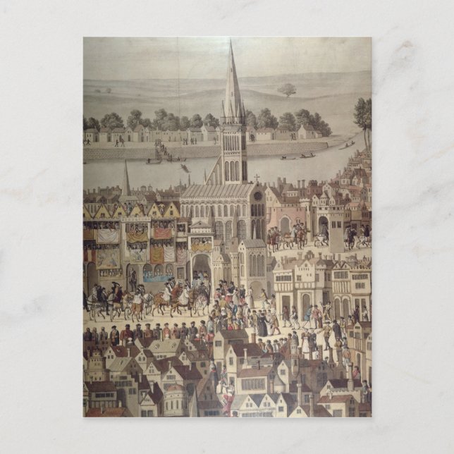 The Coronation Procession of King Edward VI Postcard (Front)