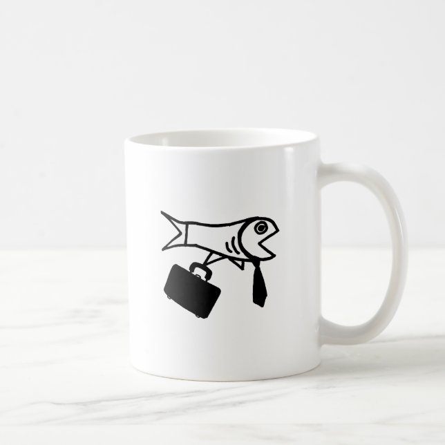 The Corporate Fish Coffee Mug (Right)