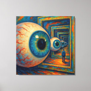“The Corridor of Seeing” - A Surreal Portrait Canvas Print