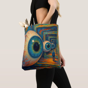 “The Corridor of Seeing” - A Surreal Portrait Tote Bag