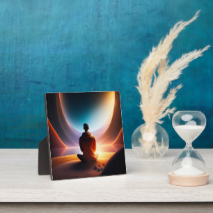 The Cosmic Buddha Tabletop Art Plaque