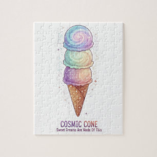 The Cosmic Cone Galaxy Ice Cream Jigsaw Puzzle