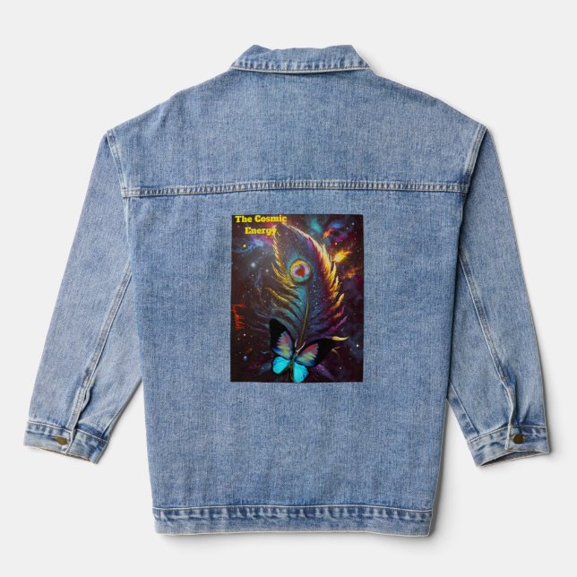 The Cosmic Energy  Denim Jacket (Back)